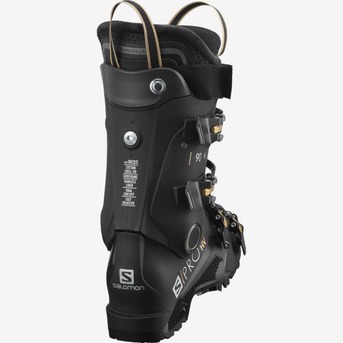 Salomon S/PRO HV 90 Ženske Ski Boots Crne Zlatne | wniv5Jn3