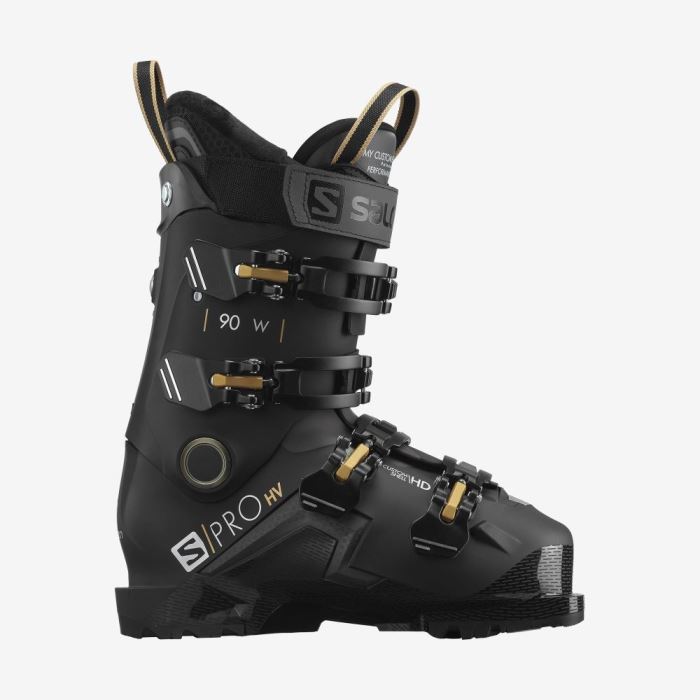 Salomon S/PRO HV 90 Ženske Ski Boots Crne Zlatne | wniv5Jn3