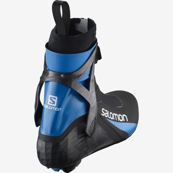 Salomon S/RACE CARBON SKATE EL Muške Ski Boots Crne Plave | Qaeb05iK