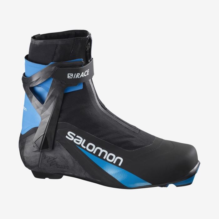 Salomon S/RACE CARBON SKATE EL Muške Ski Boots Crne Plave | Qaeb05iK