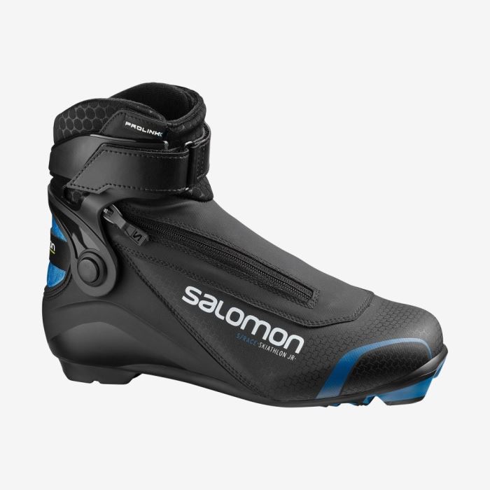 Salomon S/RACE SKIATHLON JUNIOR PROLINK Dječje Ski Boots Crne Plave | cs42cjR2