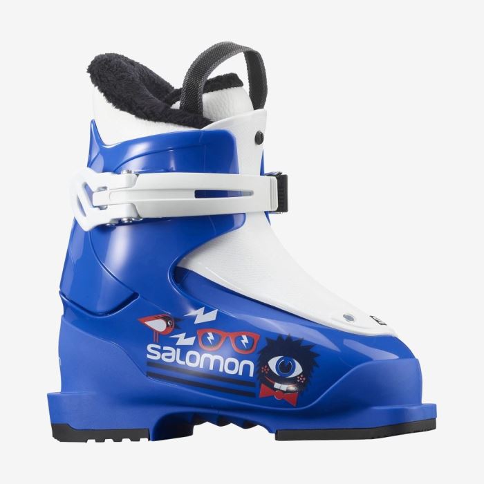 Salomon T1 Dječje Ski Boots Plave Bijele | nLcxLgp6