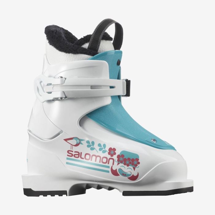 Salomon T1 GIRLY Dječje Ski Boots Bijele Plave | WI5EzLeM