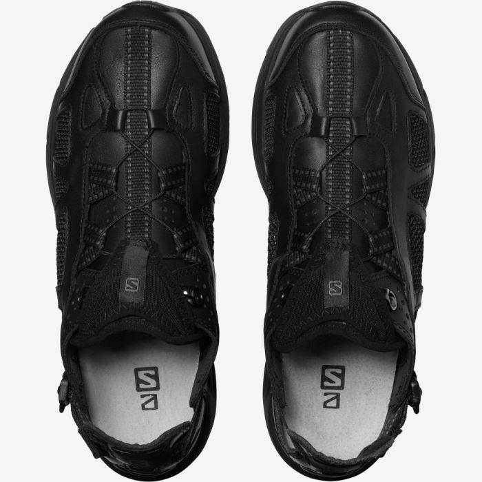 Salomon TECHSONIC LEATHER ADVANCED Ženske Patike Crne Crne | ePig6Pxf