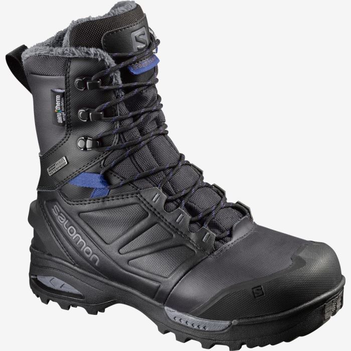 Salomon TOUNDRA PRO CLIMASALOMON™ WATERPROOF Ženske Cipele Za Hodanje Crne Plave | 1AWQIvws