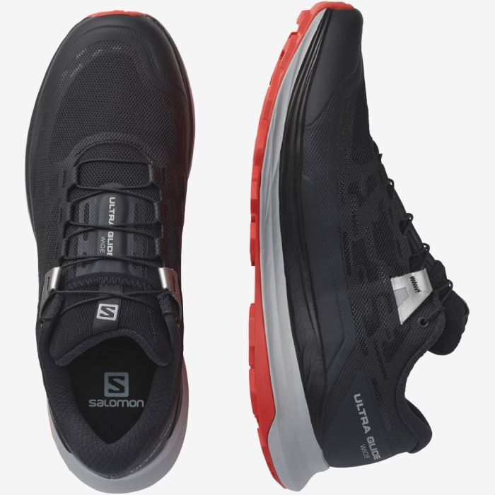 Salomon ULTRA GLIDE WIDE Muške Tenisice Za Trčanje Crne | rE4RaSC6