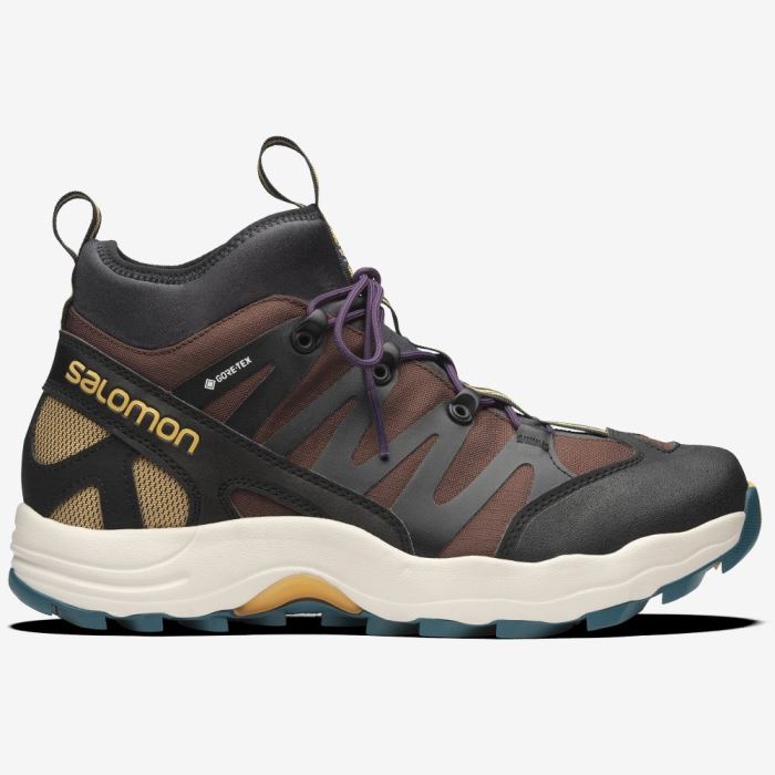 Salomon XA PRO 1 MID GORE-TEX Muške Patike Čokoladne Crne | TQBadVJQ