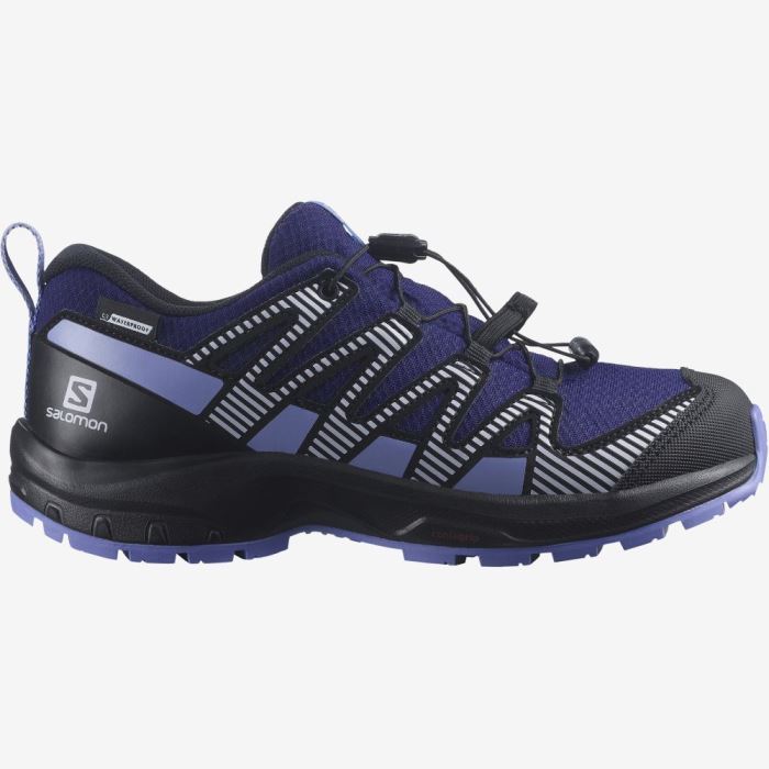 Salomon XA PRO V8 CLIMASALOMON™ WATERPROOF Dječje Cipele Za Planinarenje Crne Ljubičaste | JJyAcxGA