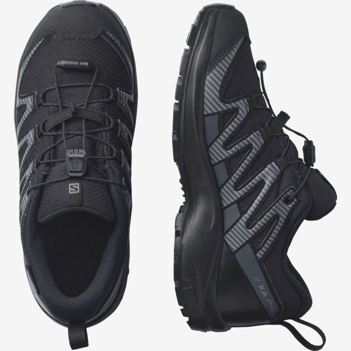 Salomon XA PRO V8 CLIMASALOMON™ WATERPROOF Dječje Cipele Za Planinarenje Crne Crne | PpIlbWgy