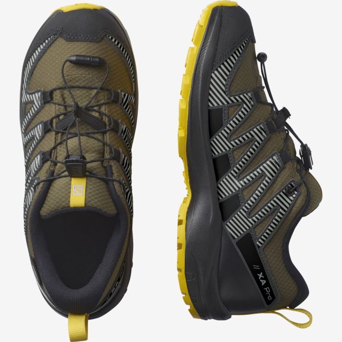 Salomon XA PRO V8 CLIMASALOMON™ WATERPROOF Dječje Cipele Za Planinarenje Maslinasto Zelene Crne | QilhzKrj