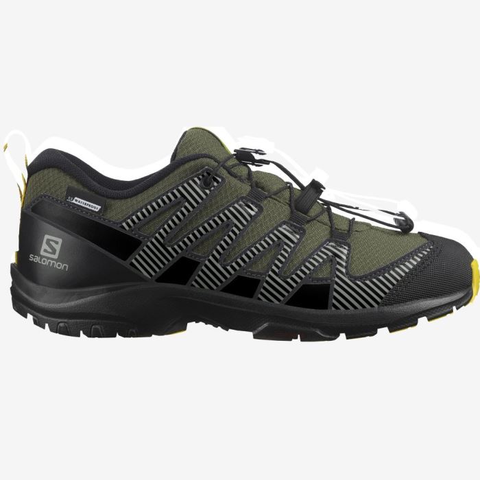 Salomon XA PRO V8 CLIMASALOMON™ WATERPROOF Dječje Cipele Za Planinarenje Maslinasto Zelene Crne | QilhzKrj