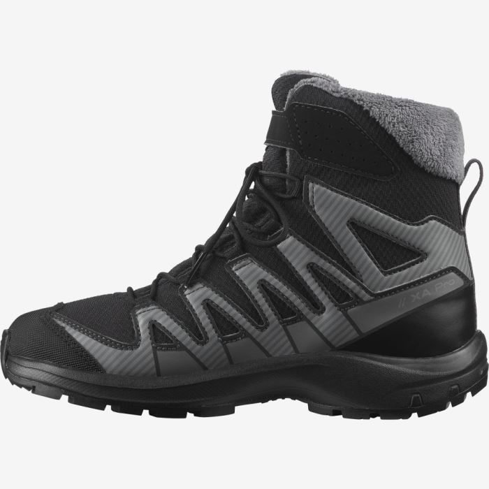 Salomon XA PRO V8 WINTER CLIMASALOMON™ WATERPROOF Dječje Cipele Za Planinarenje Crne | 9WBInDtE