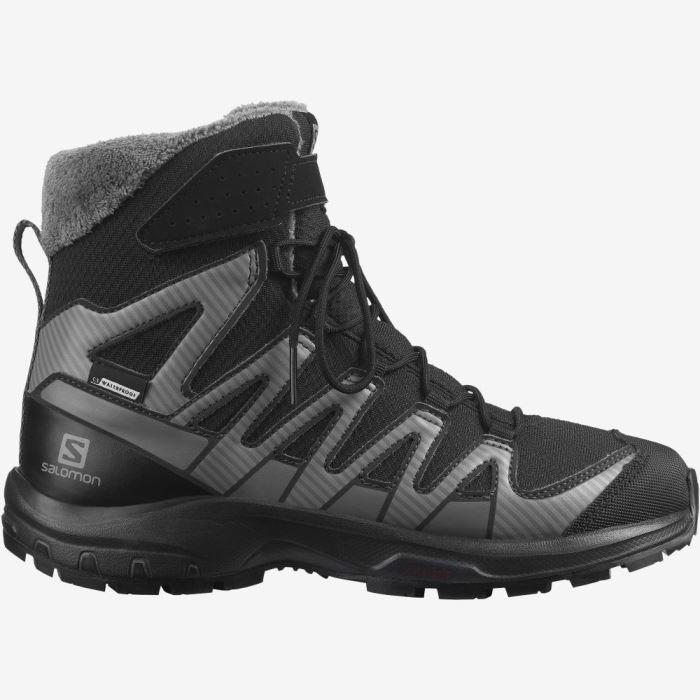 Salomon XA PRO V8 WINTER CLIMASALOMON™ WATERPROOF Dječje Cipele Za Planinarenje Crne | 9WBInDtE