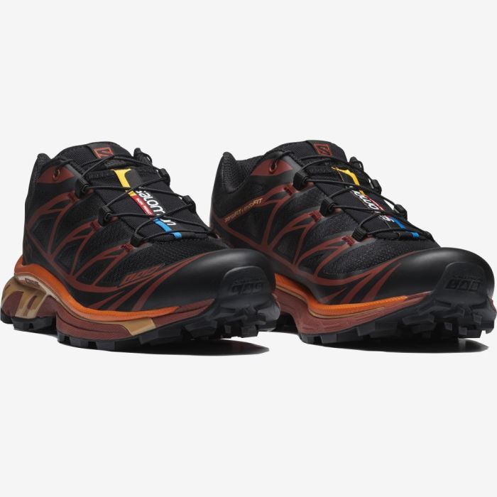 Salomon XT-6 Muške Patike Crne Čokoladne Ljubičaste Narančaste | nc8rdN1o