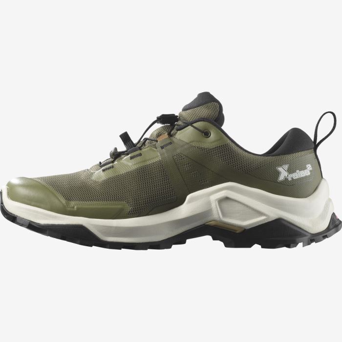 Salomon X RAISE 2 GORE-TEX Muške Cipele Za Planinarenje Tamno Zelene | 7LGX2XZj