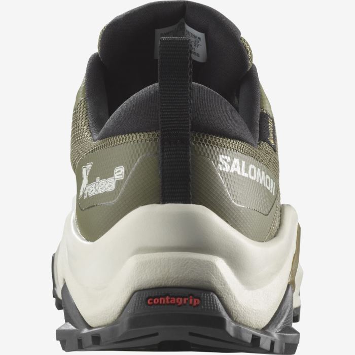 Salomon X RAISE 2 GORE-TEX Muške Cipele Za Planinarenje Tamno Zelene | 7LGX2XZj