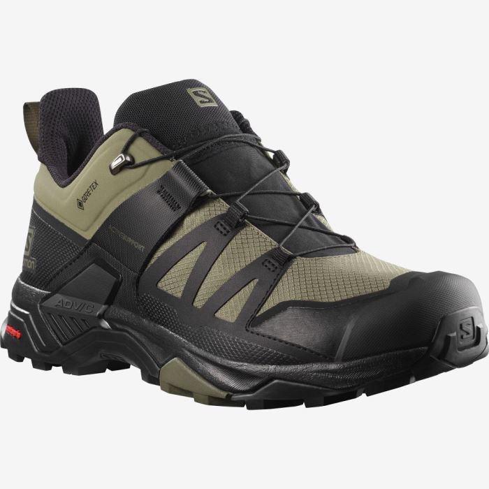 Salomon X ULTRA 4 GORE-TEX Muške Cipele Za Planinarenje Tamno Zelene Crne Maslinasto Zelene | rUiU9NYX