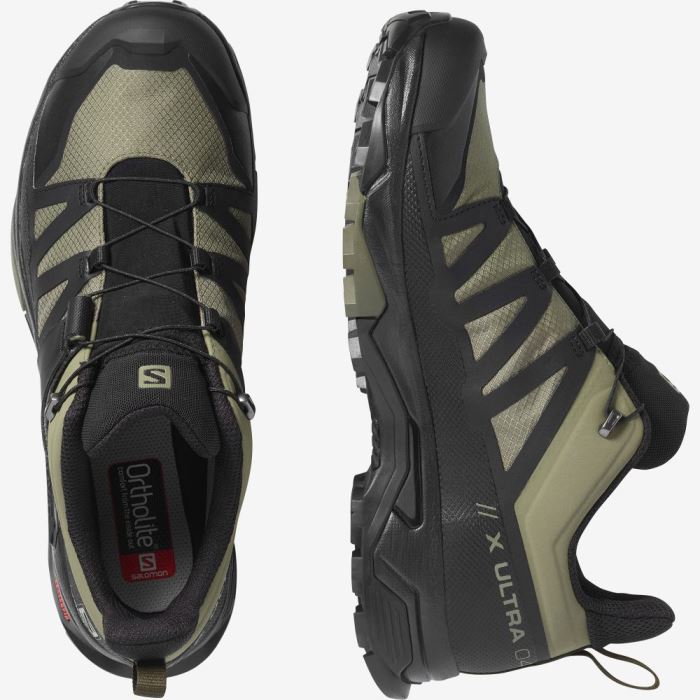 Salomon X ULTRA 4 GORE-TEX Muške Cipele Za Planinarenje Tamno Zelene Crne Maslinasto Zelene | rUiU9NYX