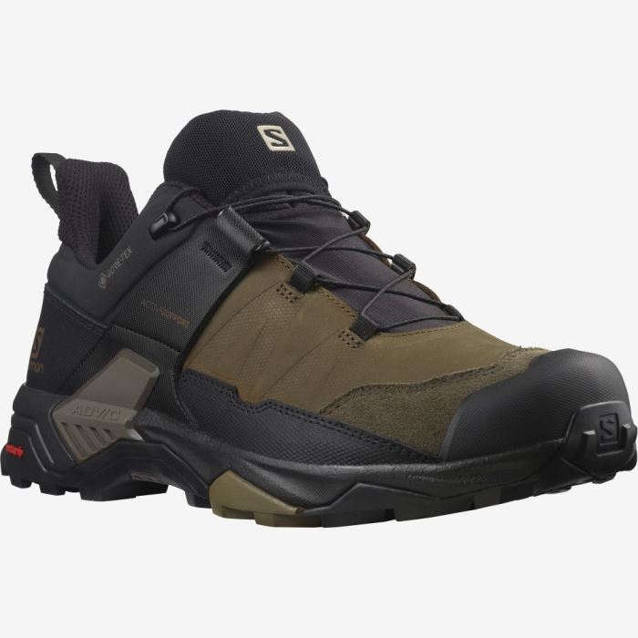 Salomon X ULTRA 4 LEATHER GORE-TEX Muške Cipele Za Planinarenje Crne | nwVqRTED