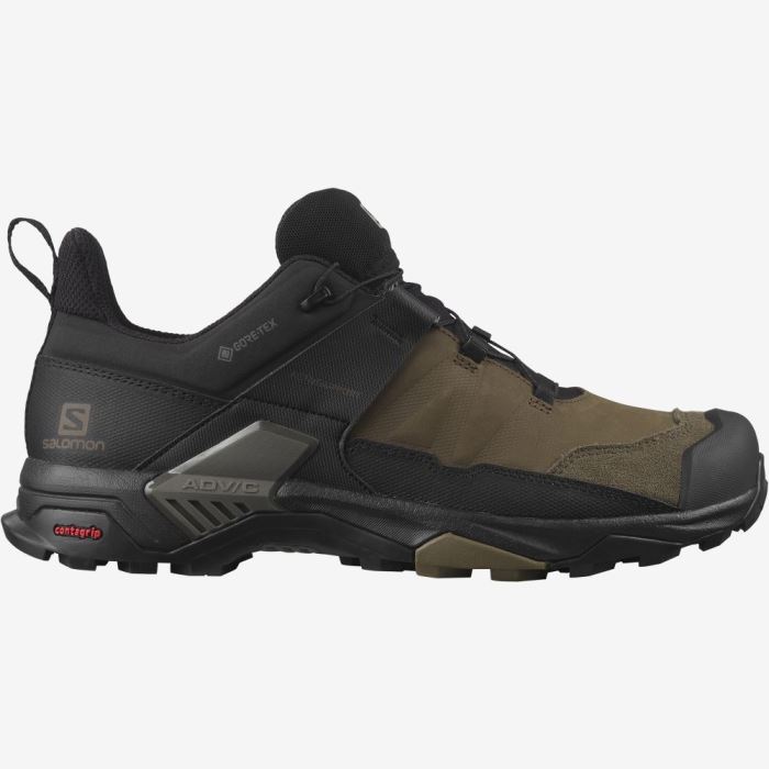 Salomon X ULTRA 4 LEATHER GORE-TEX Muške Cipele Za Planinarenje Crne | nwVqRTED