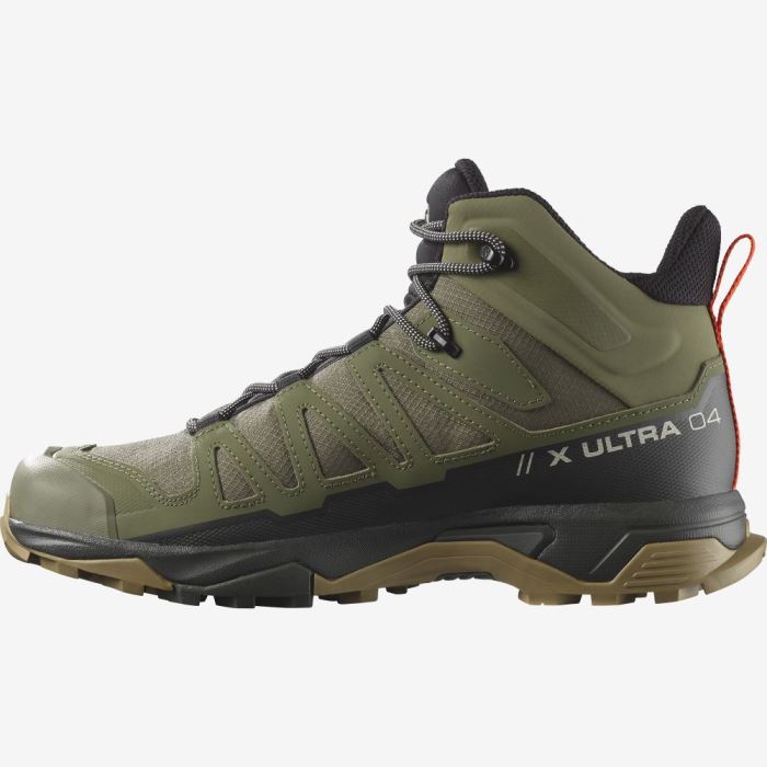 Salomon X ULTRA 4 MID GORE-TEX Muške Cipele Za Planinarenje Tamno Zelene | qRLFC4Zm