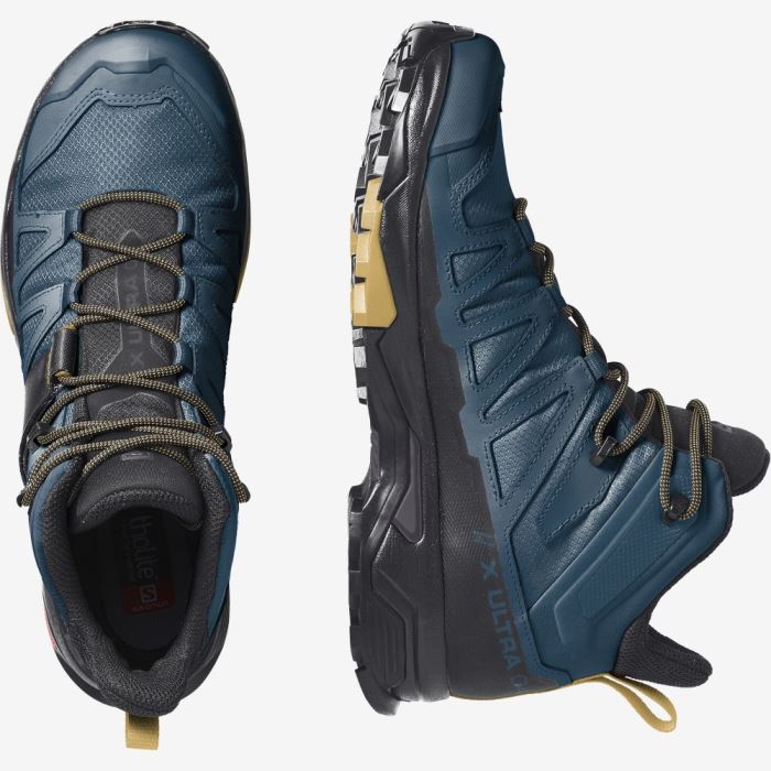 Salomon X ULTRA 4 MID GORE-TEX Muške Cipele Za Planinarenje Plave Crne | vLZ3oUyu