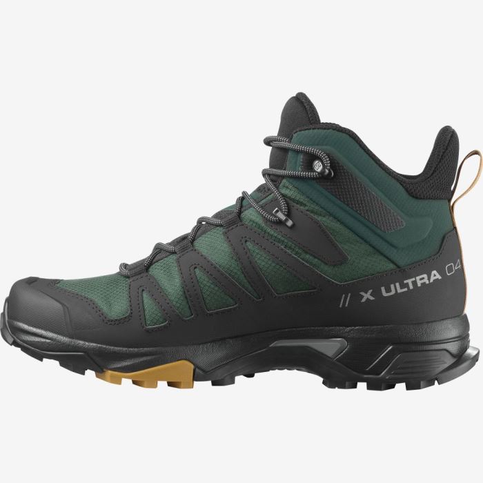 Salomon X ULTRA 4 MID GORE-TEX Muške Cipele Za Planinarenje Zelene Crne | vfr4t0S2