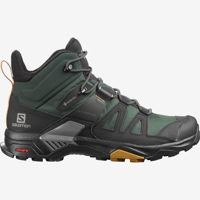 Salomon X ULTRA 4 MID GORE-TEX Muške Cipele Za Planinarenje Zelene Crne | vfr4t0S2