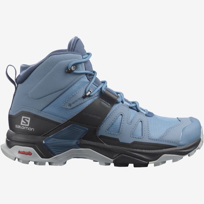 Salomon X ULTRA 4 MID GORE-TEX Ženske Cipele Za Planinarenje Plave Crne | LwL7DxLJ