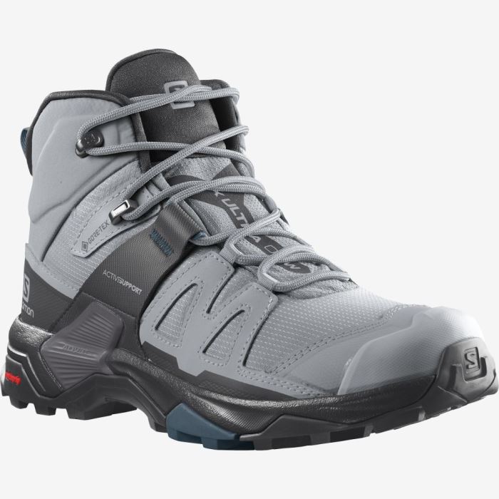 Salomon X ULTRA 4 MID GORE-TEX Ženske Cipele Za Planinarenje Crne Plave | nVmXG1Vh