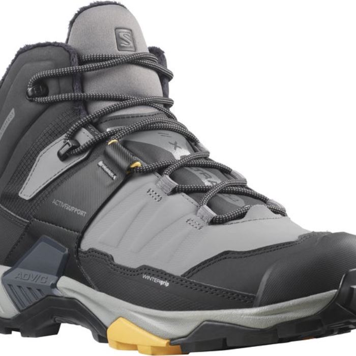 Salomon X ULTRA 4 MID WINTER THINSULATE™ CLIMASALOMON™ WATERPROOF Muške Cipele Za Hodanje Crne Boje Marelice | gsxjU5b3