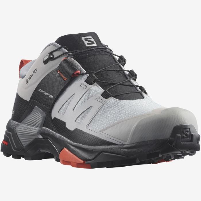 Salomon X ULTRA 4 WIDE GORE-TEX Ženske Cipele Za Planinarenje Alloy / Quiet Shade / Burnt Sienna | weoqAXKo