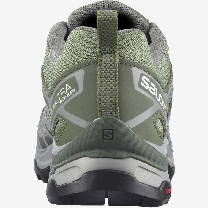 Salomon X ULTRA PIONEER AERO Ženske Cipele Za Planinarenje Zelene Sive Plave | s23aEgjS