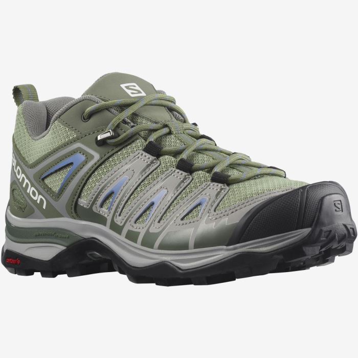 Salomon X ULTRA PIONEER AERO Ženske Cipele Za Planinarenje Zelene Sive Plave | s23aEgjS