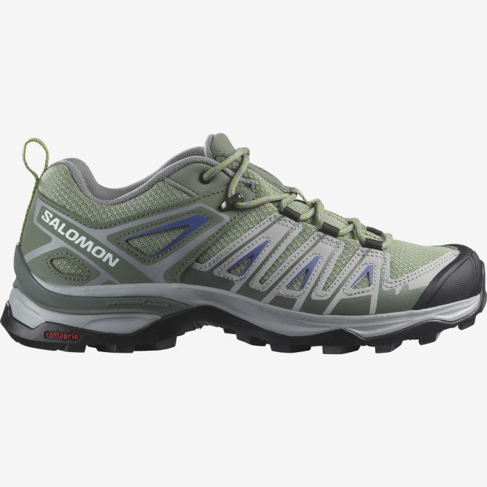 Salomon X ULTRA PIONEER AERO Ženske Cipele Za Planinarenje Zelene Sive Plave | s23aEgjS