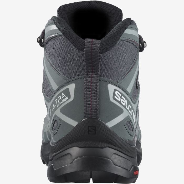 Salomon X ULTRA PIONEER MID CLIMASALOMON™ WATERPROOF Ženske Cipele Za Planinarenje Ebony / Stormy Weather / Wine Tasting | FcPIeuZM