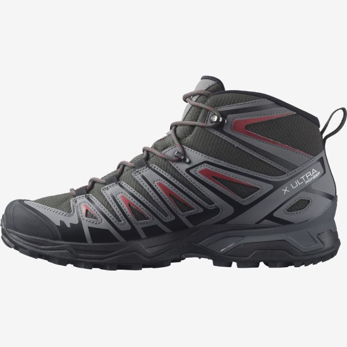 Salomon X ULTRA PIONEER MID CLIMASALOMON™ WATERPROOF Muške Cipele Za Planinarenje Crvene | Fl7MQ1SW