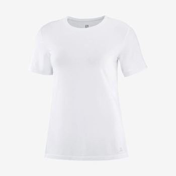 Salomon ESSENTIAL TENCEL Ženske Majice Bijele | jvg91BN5