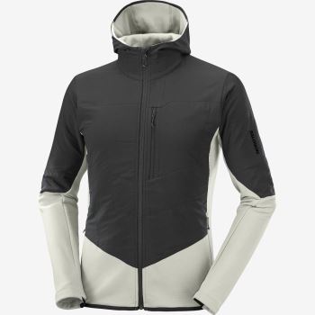 Salomon OUTLINE WARM HYBRID Muške Midlayers Crne | C5D9Eh5j