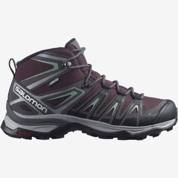 Salomon X ULTRA PIONEER MID CLIMASALOMON™ WATERPROOF Ženske Cipele Za Planinarenje Sive Zelene | 8mV4vX4Q